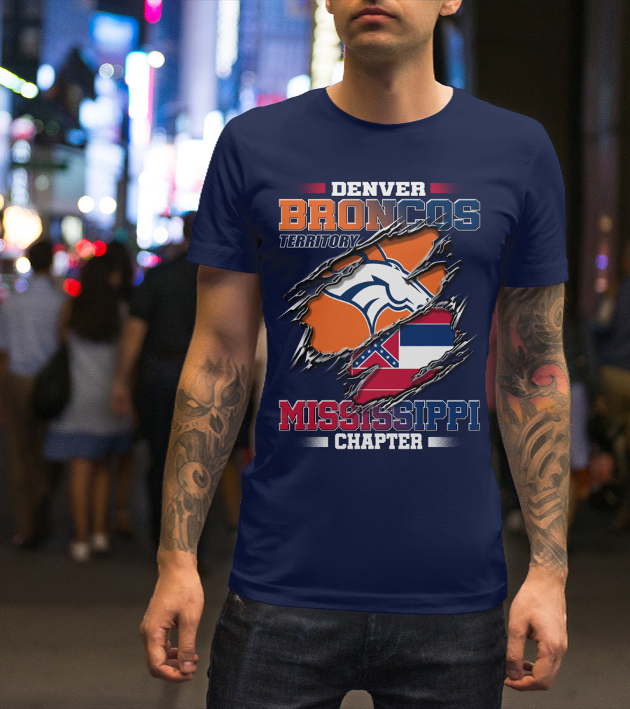 Denver Broncos Territory Mississippi Chapter T-Shirt