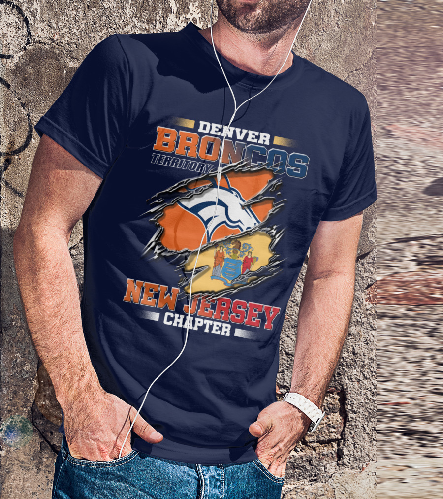 DENVER BRONCOS TERRITORY NEW JERSEY CHAPTER T-Shirt