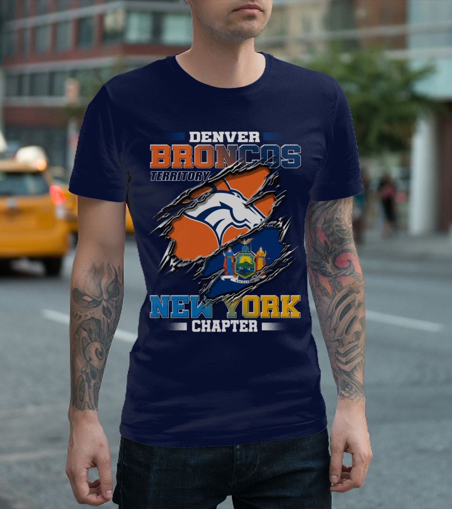 Denver Broncos Territory New York Chapter T-Shirt
