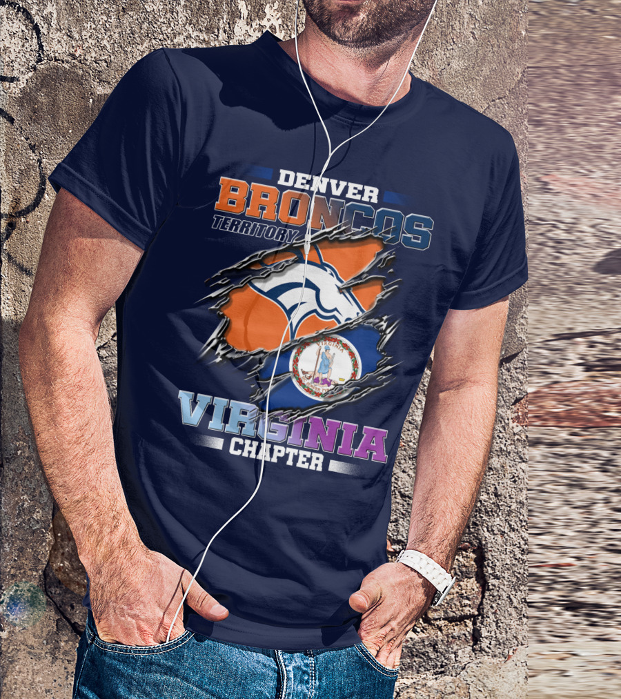 Denver Broncos Territory Virginia Chapter T-Shirt