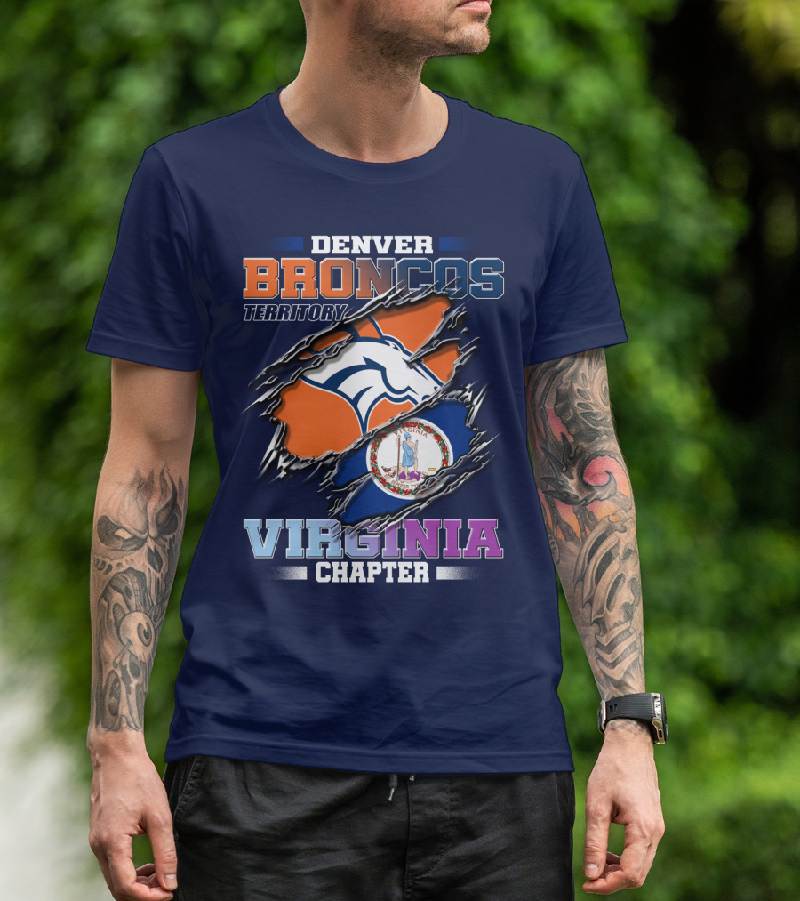 Denver Broncos Territory Virginia Chapter T-Shirt