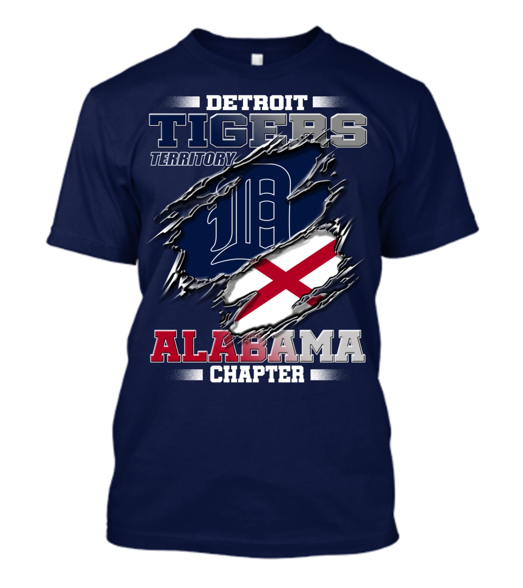 Detroit Tigers Territory Alabama Chapter T-Shirt
