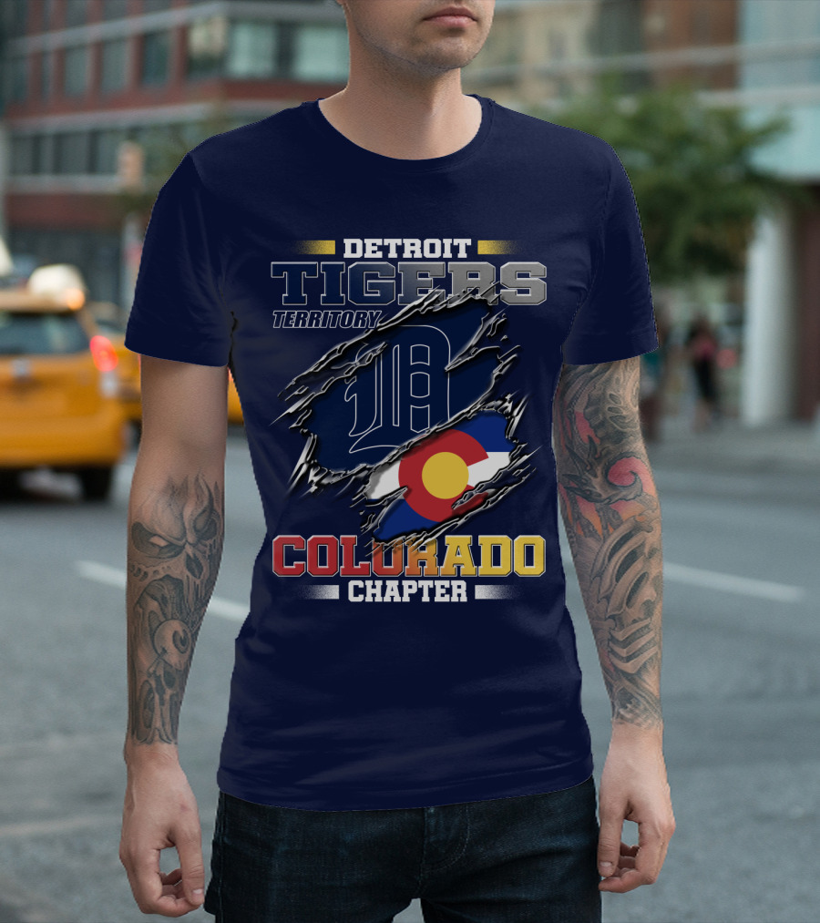 Detroit Tigers Territory Colorado Chapter T-Shirt