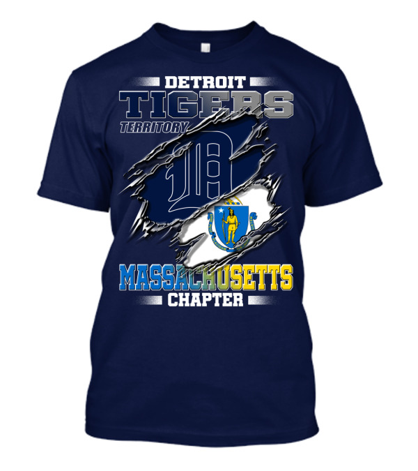 Detroit Tigers Territory Massachusetts Chapter T-Shirt