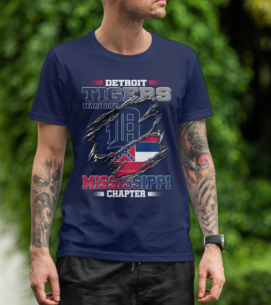 Detroit Tigers Territory Mississippi Chapter T-Shirt