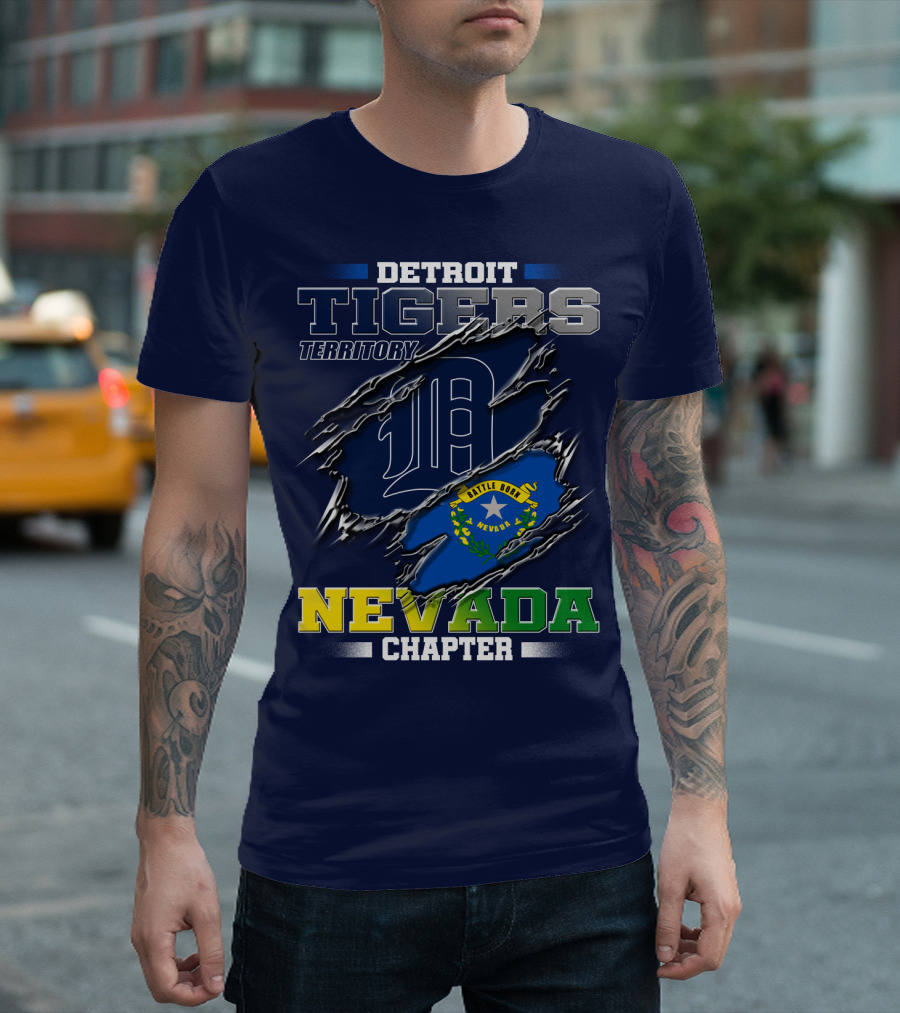 Detroit Tigers Territory Nevada Chapter T-Shirt