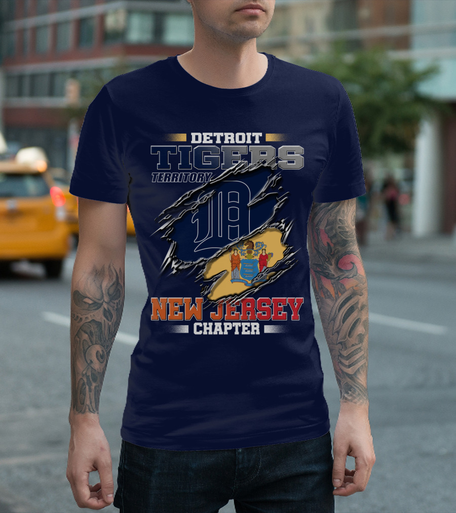 Detroit Tigers Territory New Jersey Chapter T-Shirt