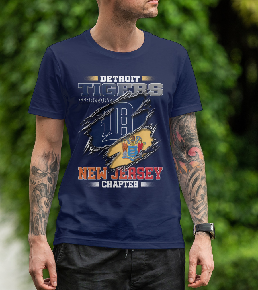 Detroit Tigers Territory New Jersey Chapter T-Shirt