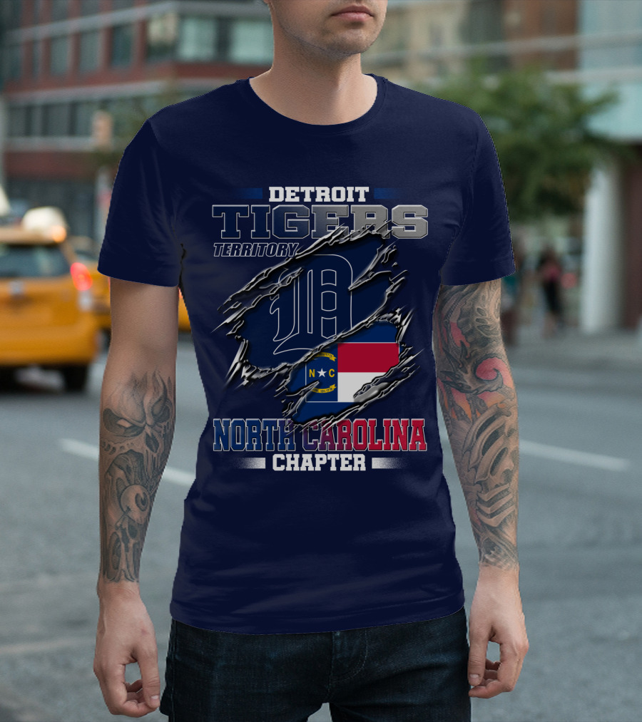 Detroit Tigers Territory North Carolina Chapter T-Shirt