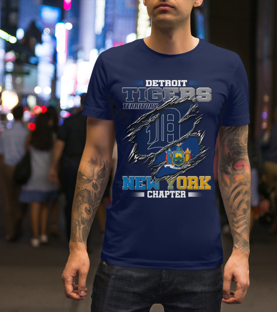 Detroit Tigers Territory New York Chapter T-Shirt