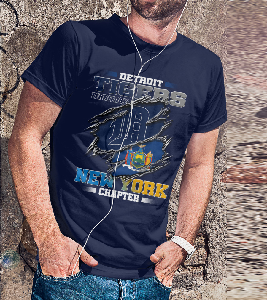Detroit Tigers Territory New York Chapter T-Shirt