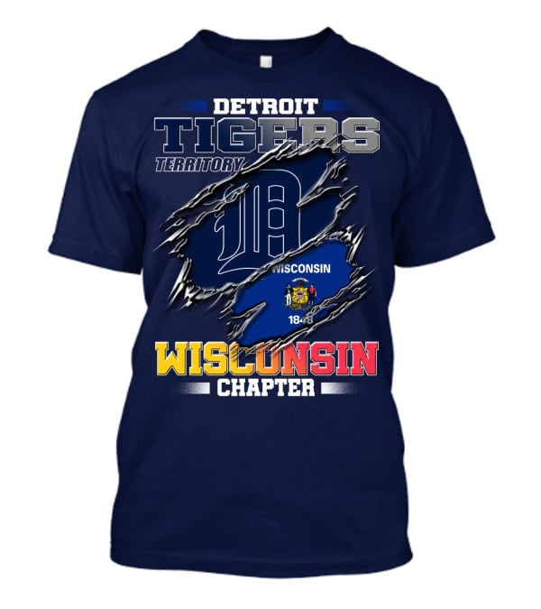 Detroit Tigers Territory Wisconsin Chapter 1848 T-Shirt