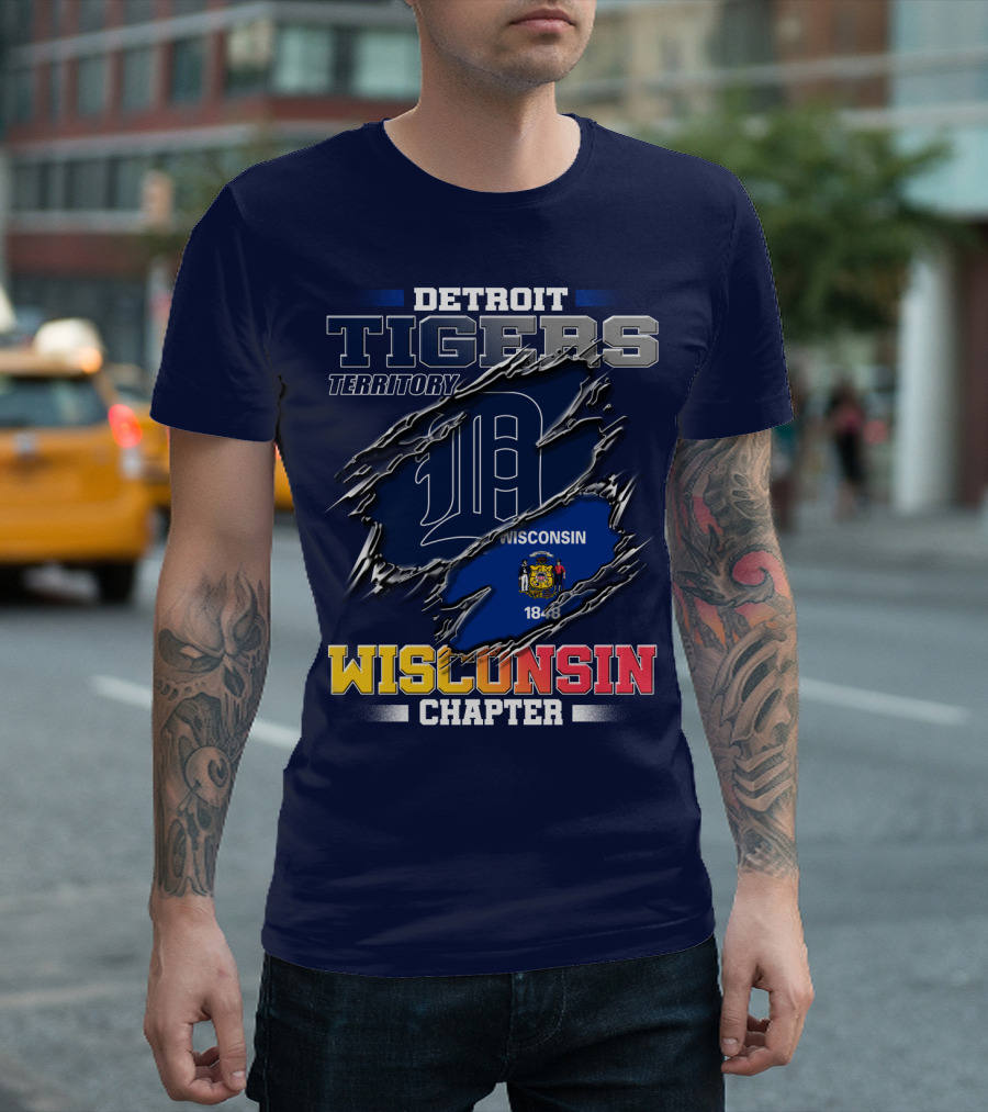 Detroit Tigers Territory Wisconsin Chapter 1848 T-Shirt