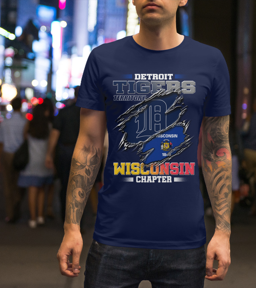 Detroit Tigers Territory Wisconsin Chapter 1848 T-Shirt