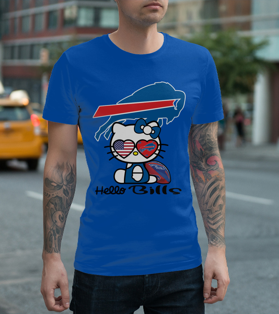 Hello Bills Buffalo Bills Football Hello Kitty T-Shirt