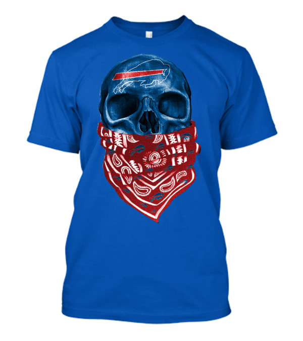 Buffalo Bills Skull With Bandana T-Shirt