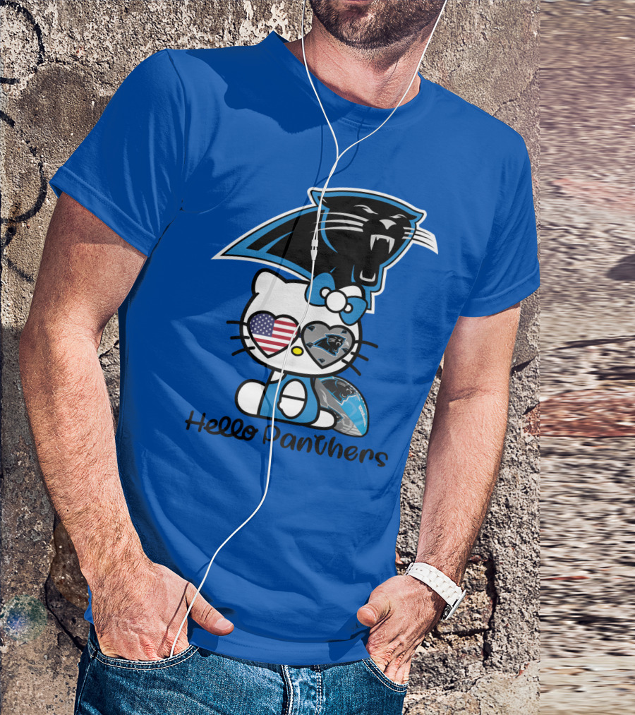 Hello Panthers Carolina Panthers Football T-Shirt