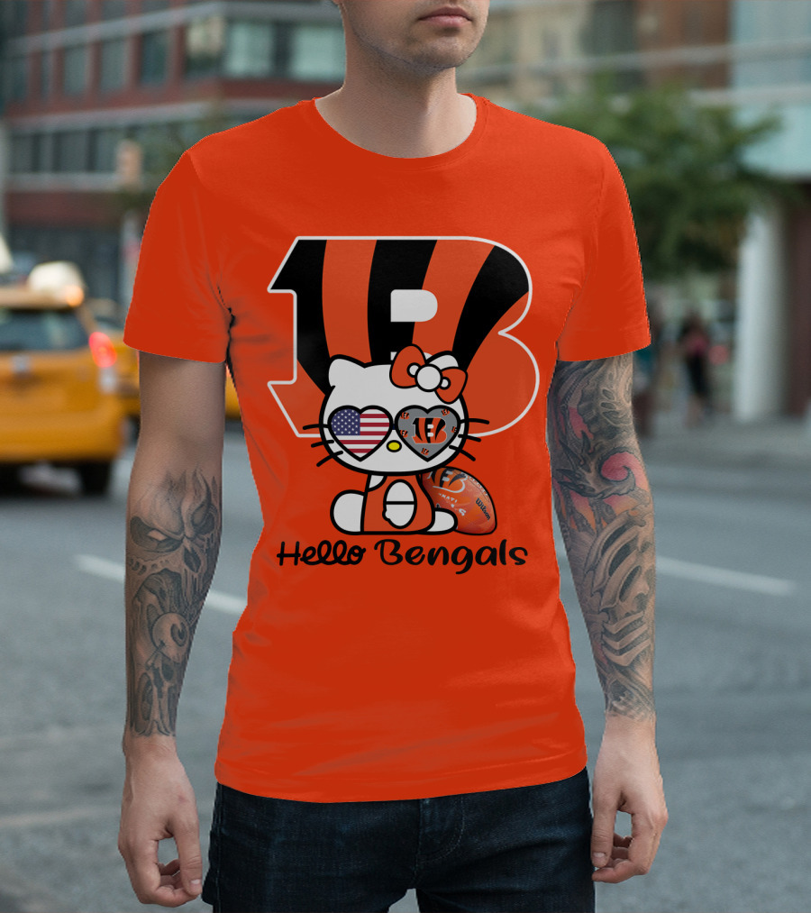 Hello Bengals Cincinnati Nfl Team T-Shirt