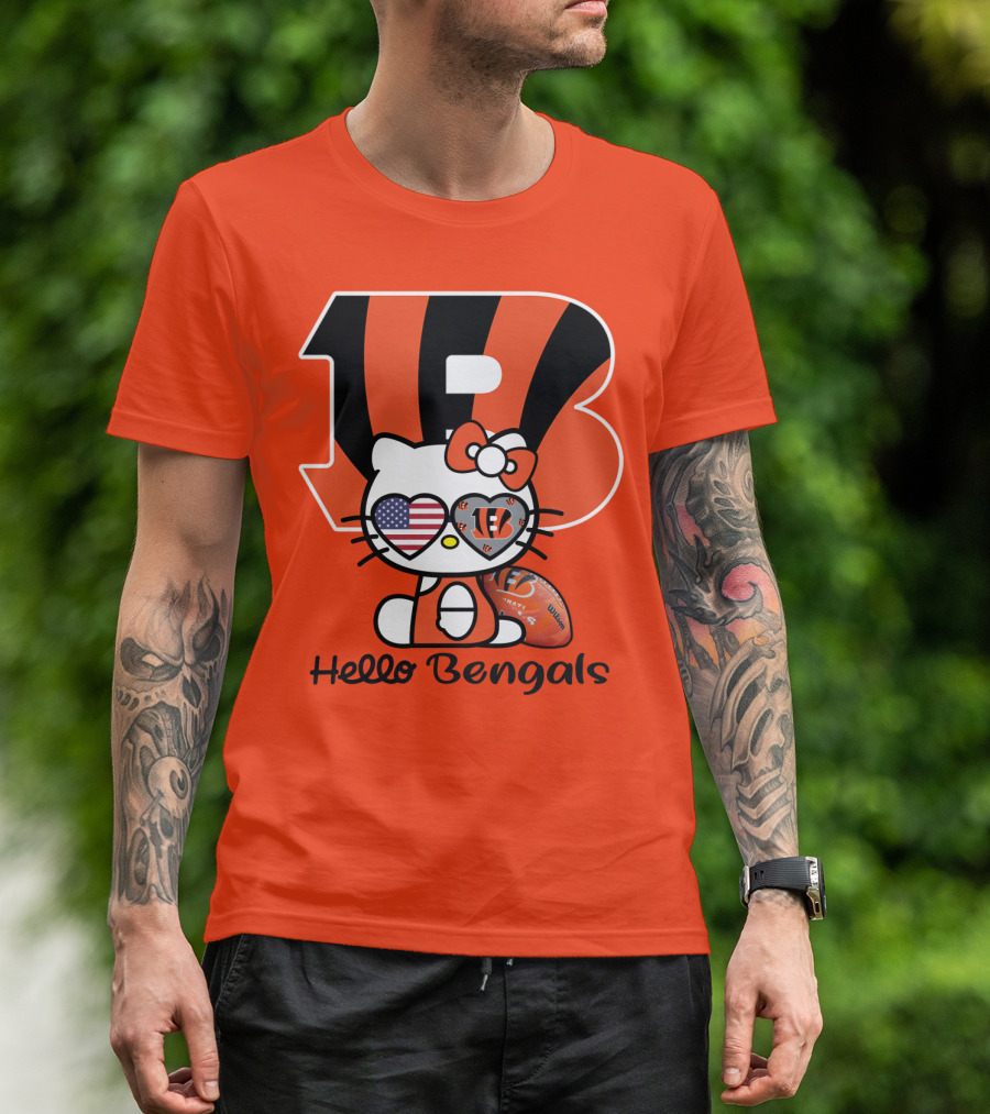 Hello Bengals Cincinnati Nfl Team T-Shirt