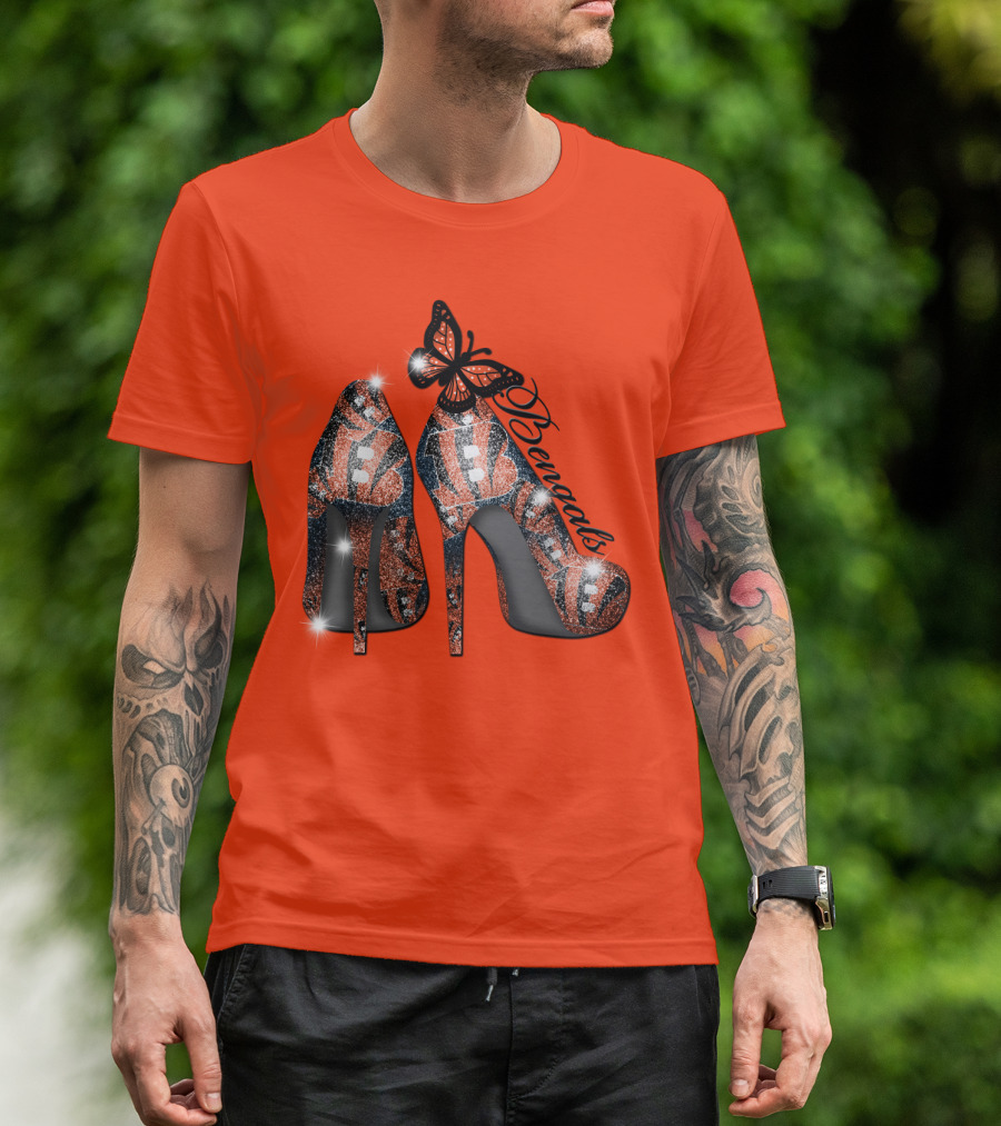 Bengals High Heels Butterfly T-Shirt
