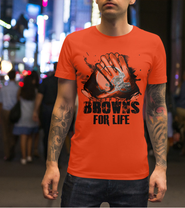 Browns For Life Cleveland Browns T-Shirt