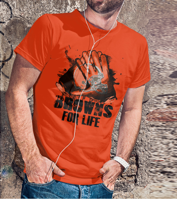 Browns For Life Cleveland Browns T-Shirt