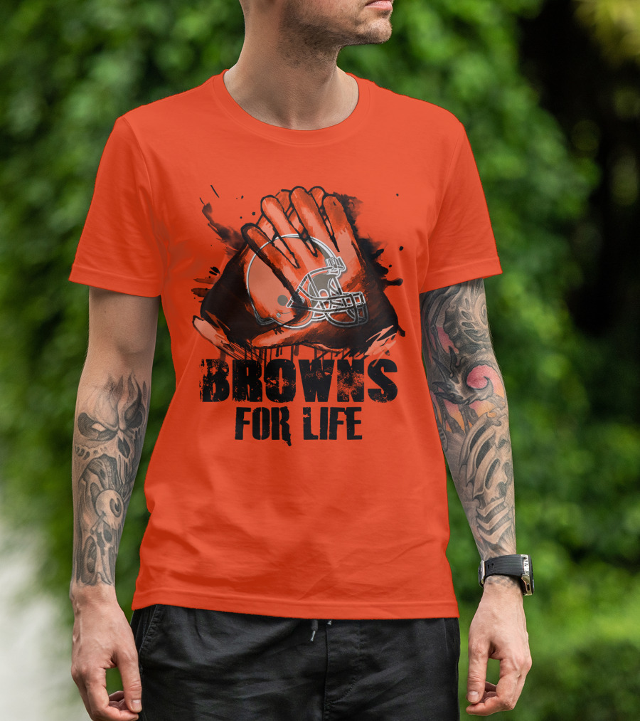 Browns For Life Cleveland Browns T-Shirt