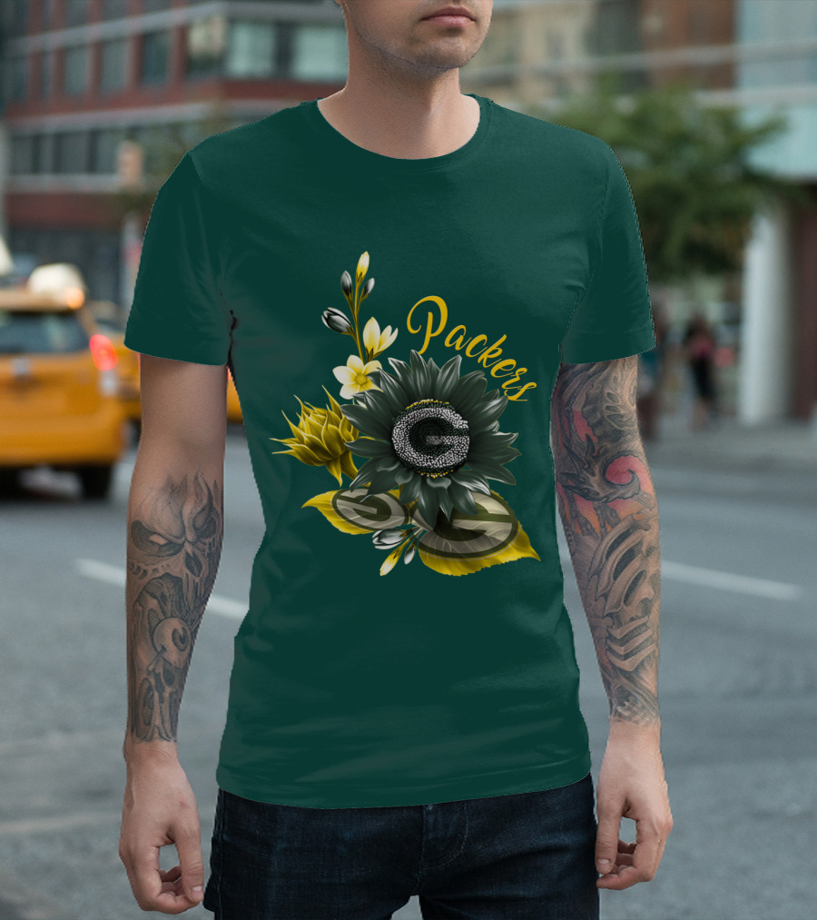 Packers G Floral Green Bay Packers T-Shirt