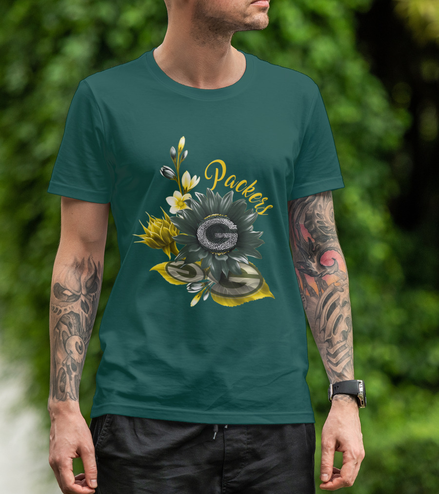 Packers G Floral Green Bay Packers T-Shirt