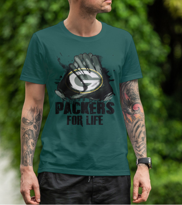 Packers For Life Green Bay Packers G T-Shirt