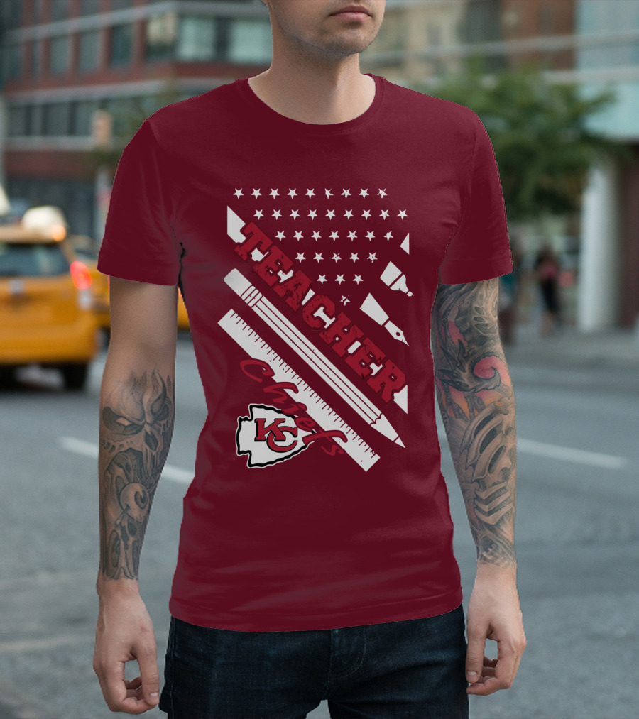 Kansas City Chiefs Teacher Stars And Stripes T-Shirt