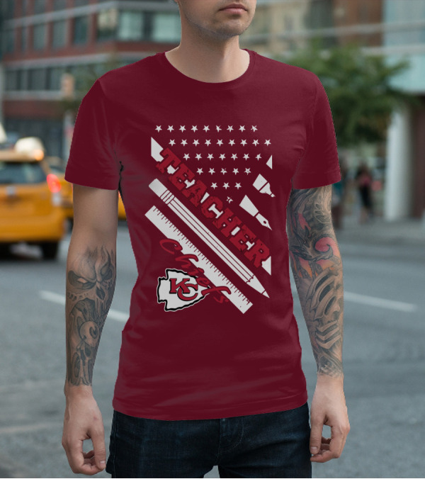 Kansas City Chiefs Teacher Stars And Stripes T-Shirt
