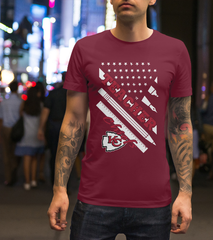 Kansas City Chiefs Teacher Stars And Stripes T-Shirt