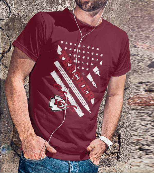 Kansas City Chiefs Teacher Stars And Stripes T-Shirt