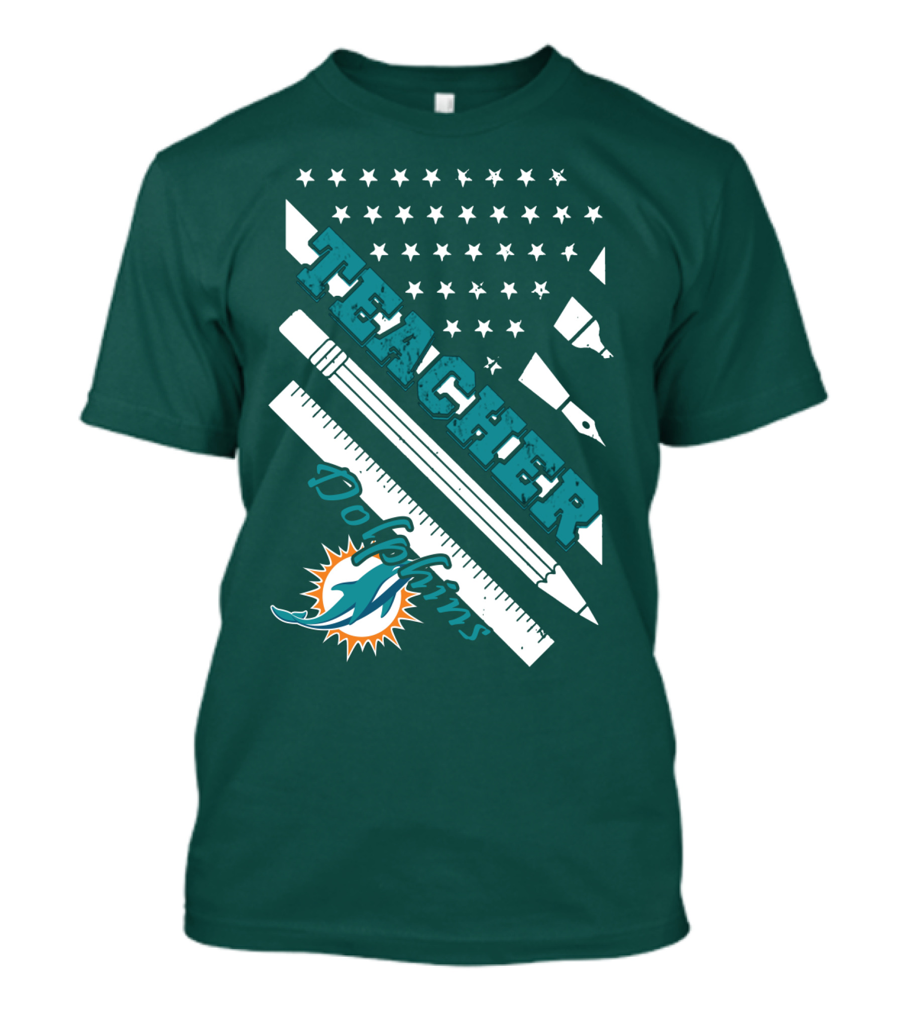Teacher Miami Dolphins T-Shirt