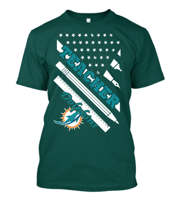 Teacher Miami Dolphins T-Shirt