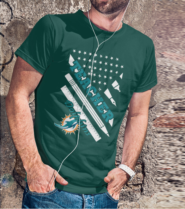 Teacher Miami Dolphins T-Shirt