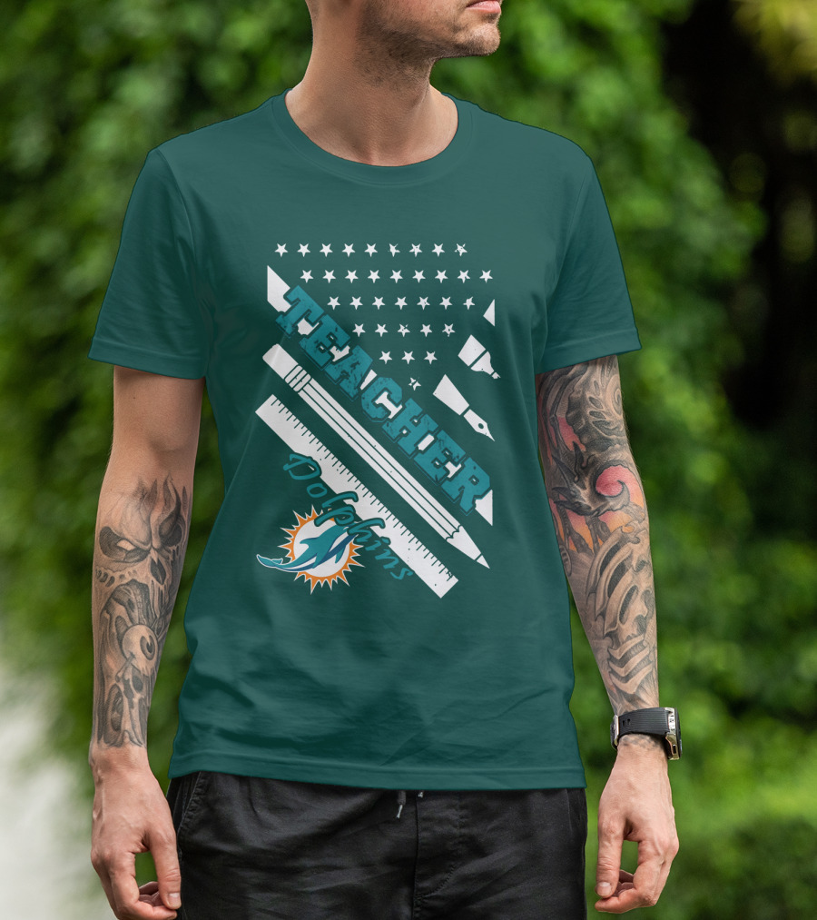 Teacher Miami Dolphins T-Shirt
