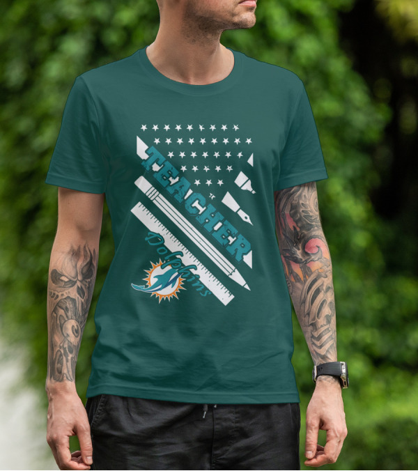 Teacher Miami Dolphins T-Shirt
