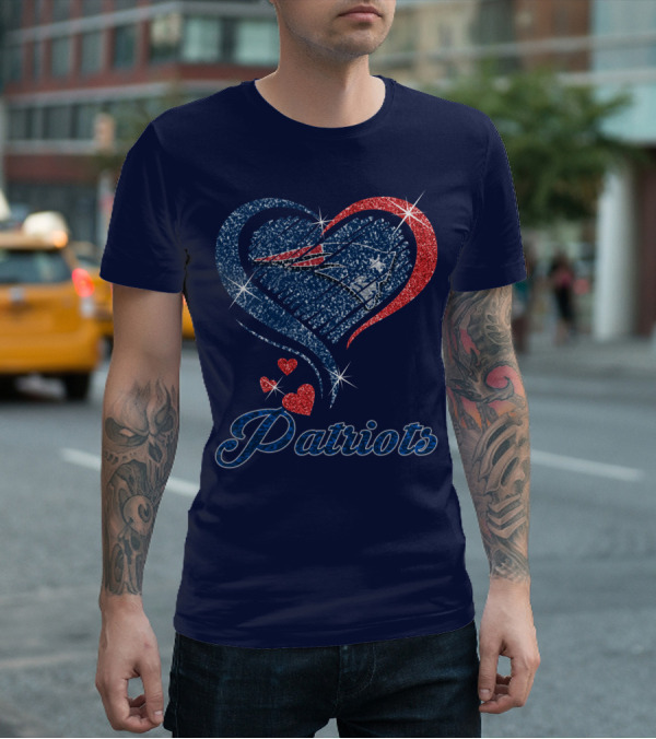 Patriots Heart Glitter T-Shirt