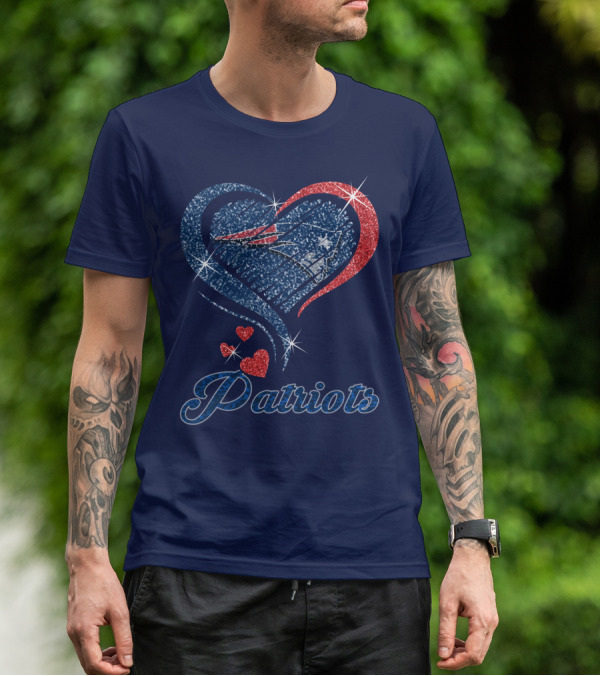Patriots Heart Glitter T-Shirt