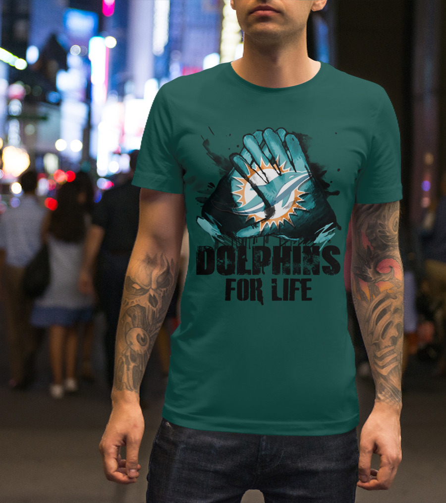 Dolphins For Life Miami Dolphins T-Shirt