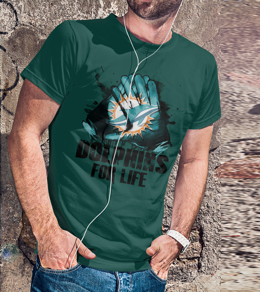 Dolphins For Life Miami Dolphins T-Shirt