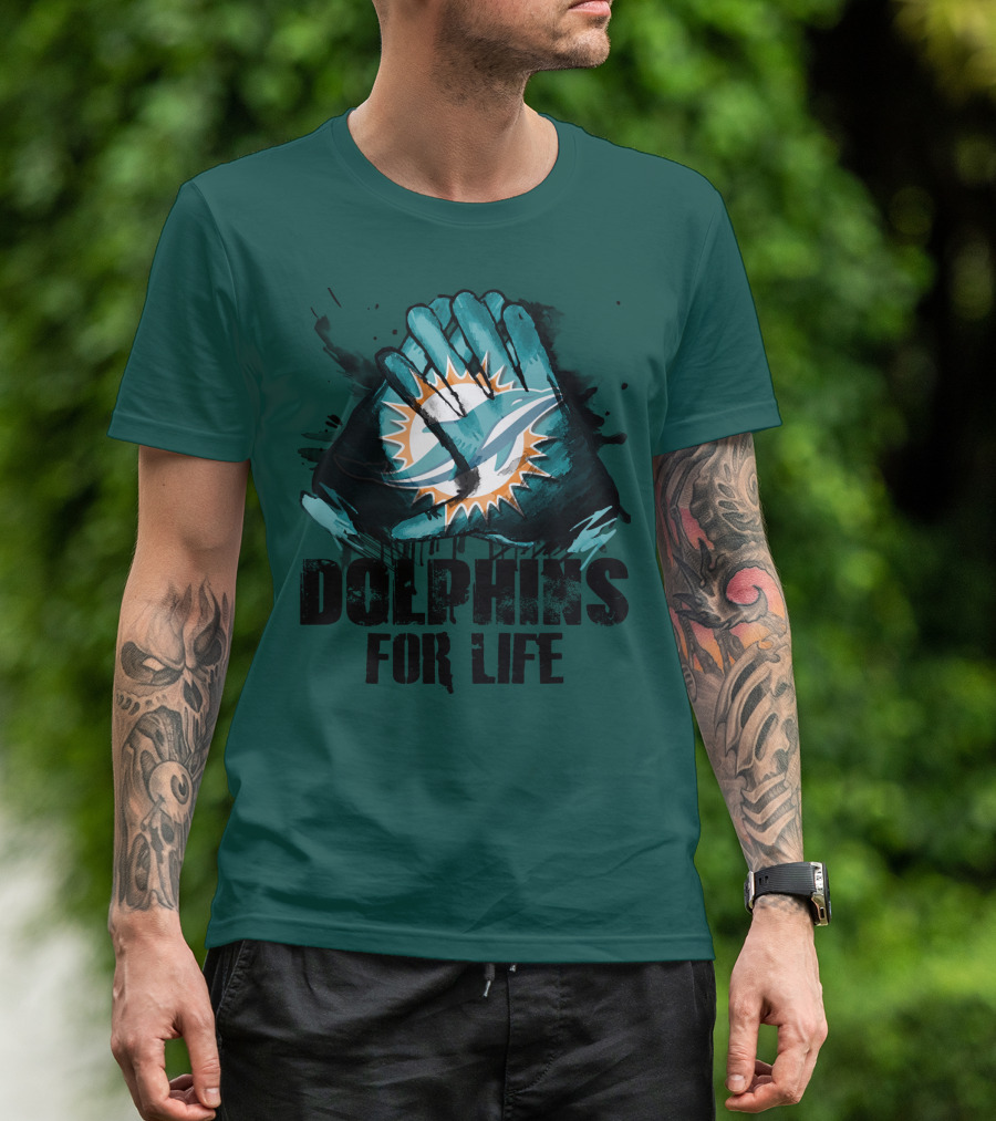 Dolphins For Life Miami Dolphins T-Shirt