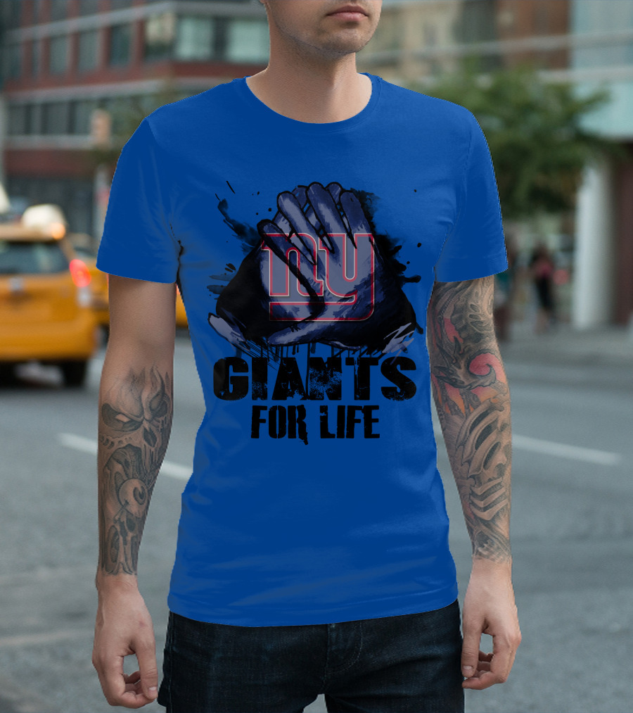 Newyork Giants For Life Ny Giants Fan Gear T-Shirt