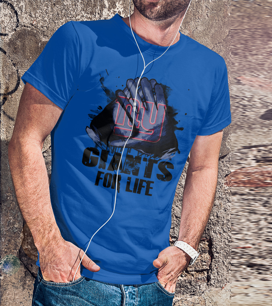 Newyork Giants For Life Ny Giants Fan Gear T-Shirt