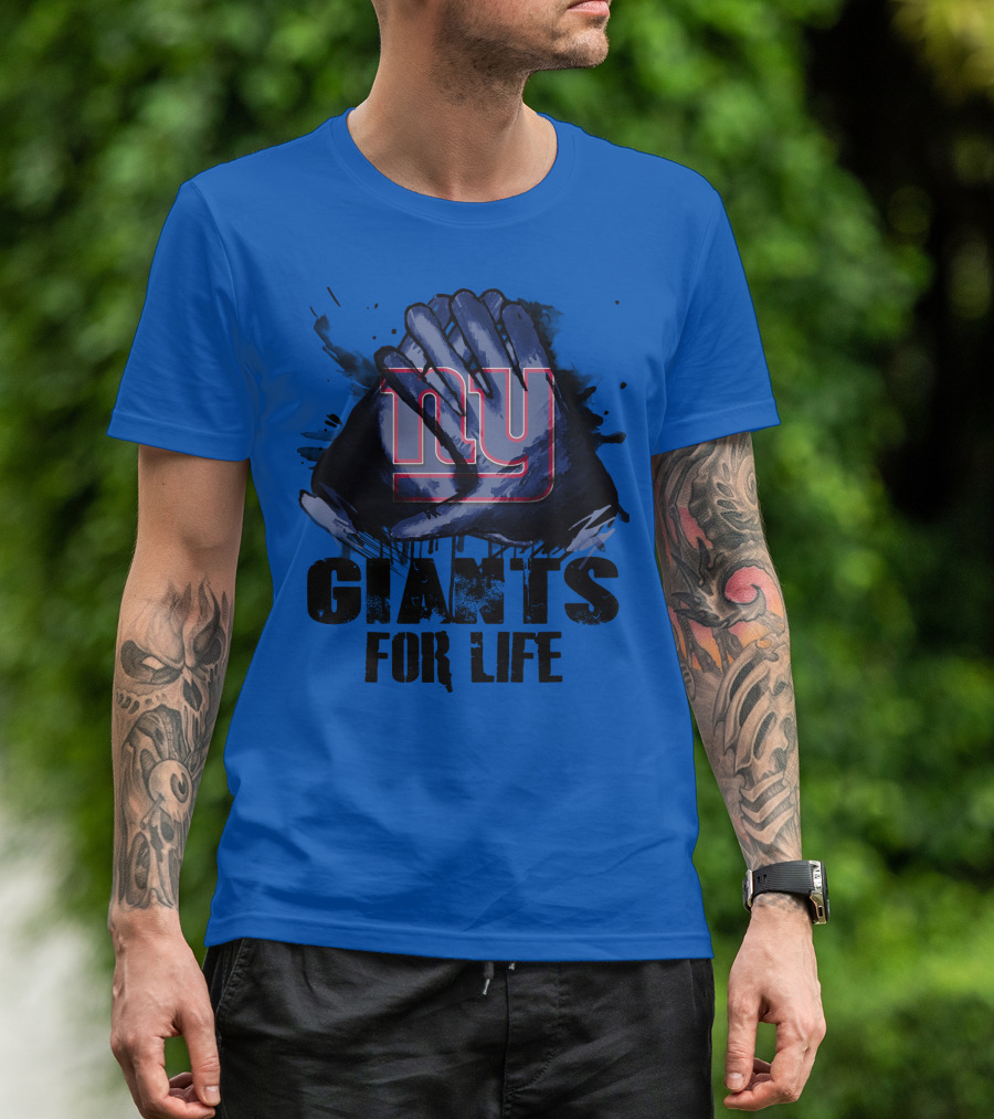 Newyork Giants For Life Ny Giants Fan Gear T-Shirt