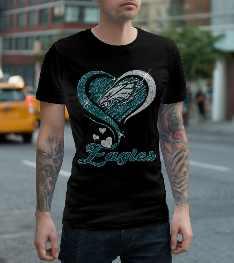 Philadelphia Eagles Heart T-Shirt