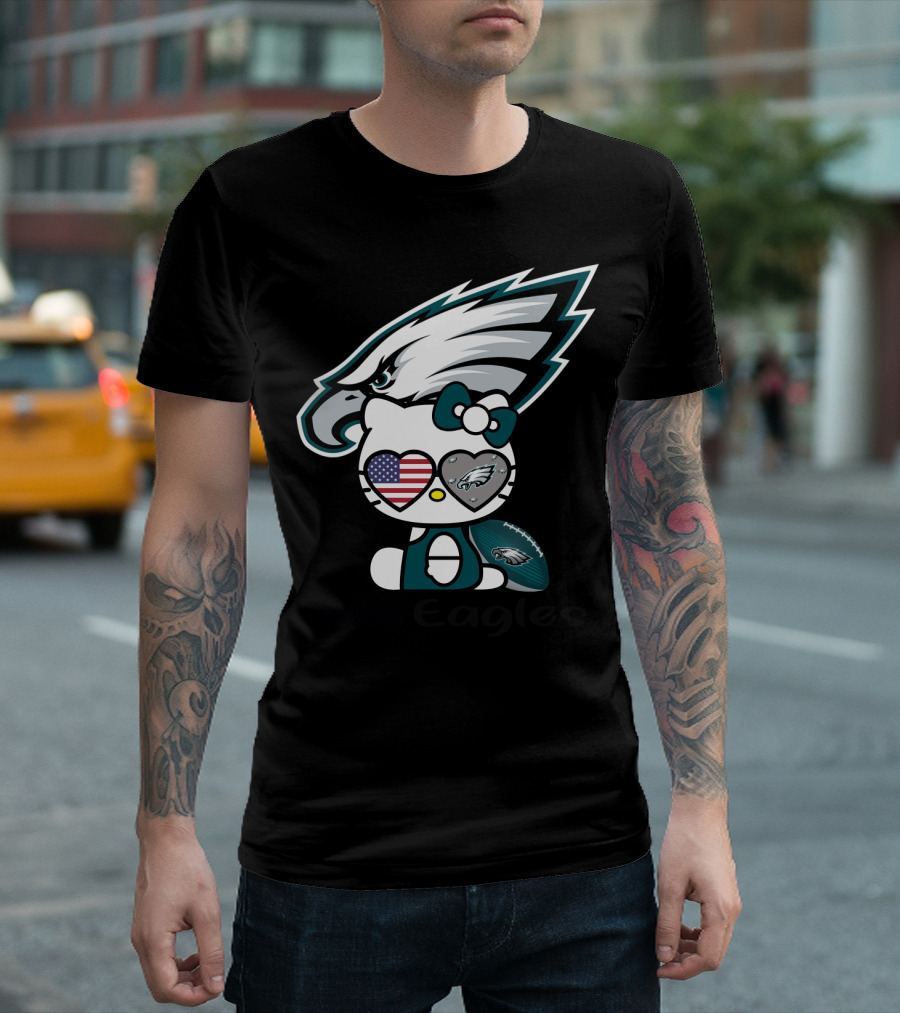 Hello Eagles Philadelphia Eagles Football Team Fan T-Shirt