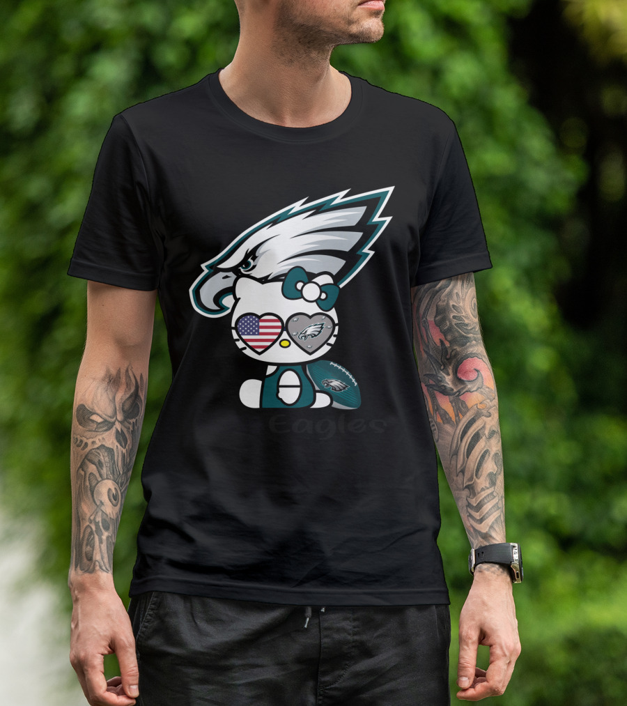 Hello Eagles Philadelphia Eagles Football Team Fan T-Shirt